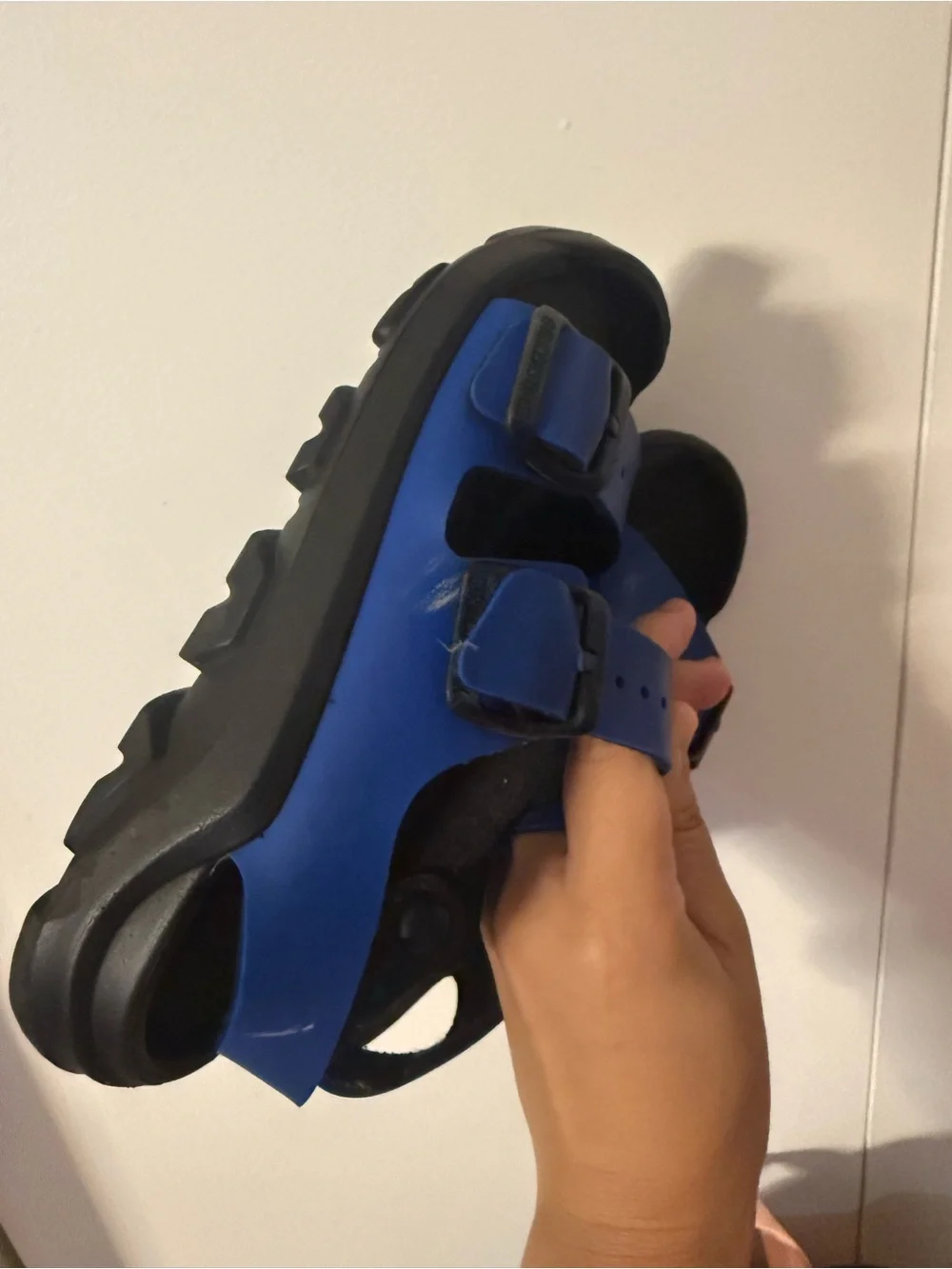 Birkenstock Kids Royal Blue Two-Strap Slide Sandals